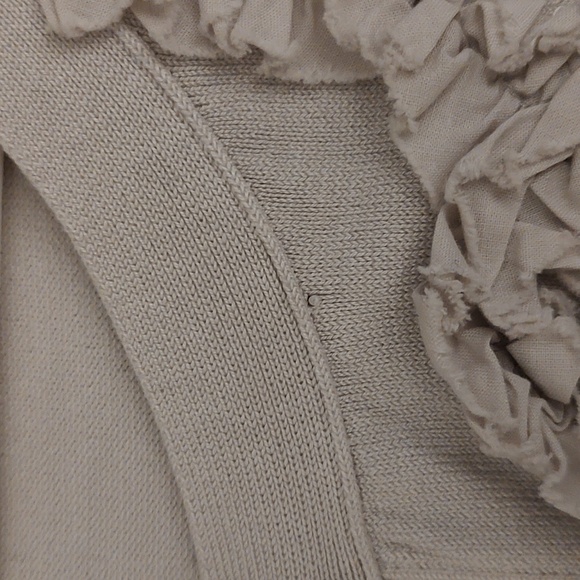 Chelsea & Theodore cardigan with embellishments, lt gray, XL - Picture 5 of 5